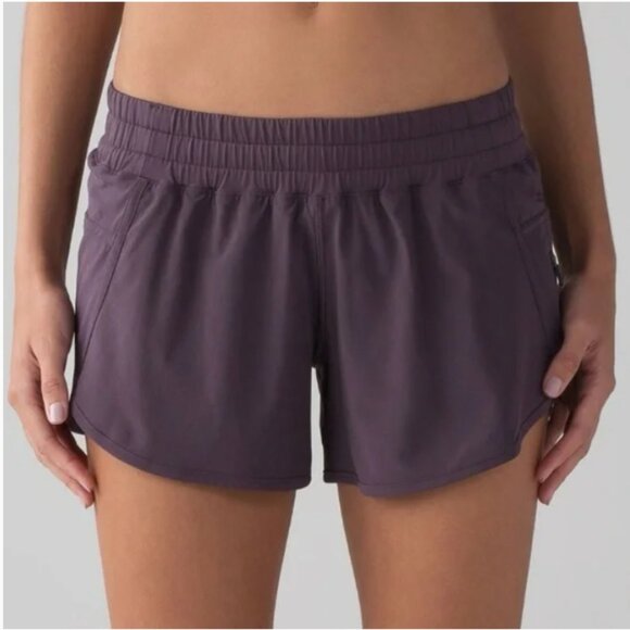 Lululemon Dark Purple Tracker Athletic Shorts - Picture 1 of 7